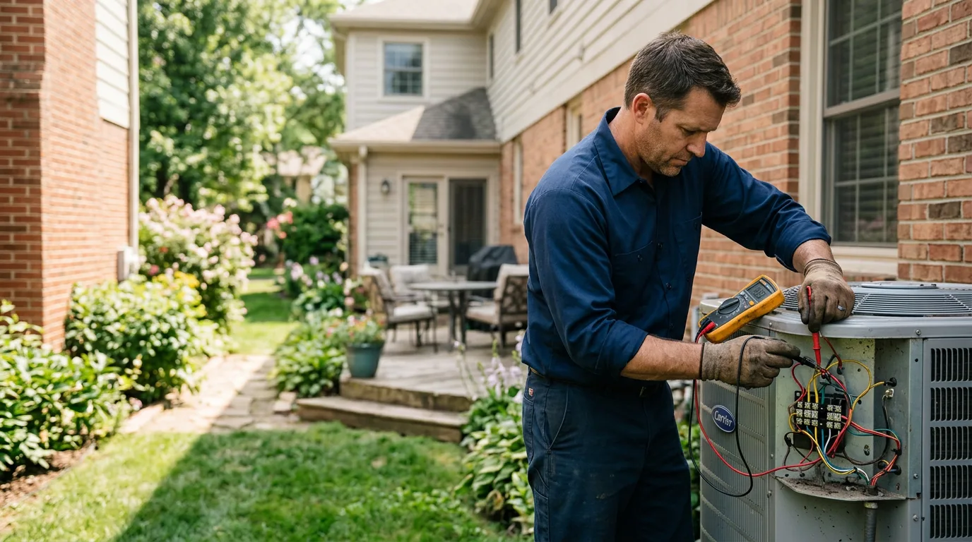HVAC technician working near Yarmouth, ME